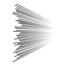 a black and white drawing of a line of lines