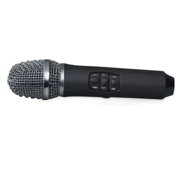 a microphone on a white background