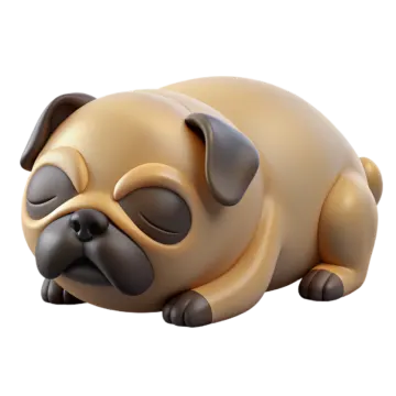 a small dog laying down on the ground