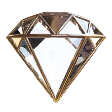 a diamond on a white background