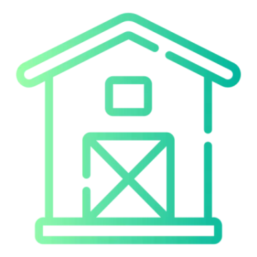 a house with an envelope inside