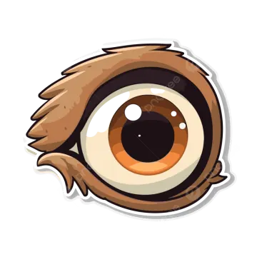 an illustration of an owl's eye