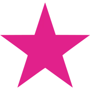 a pink star