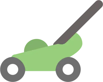 a green pusher on a white background