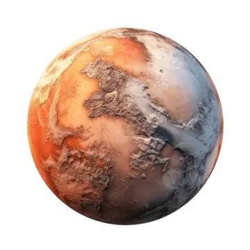an image of the earth with a white background