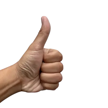 a person's hand with a thumb on it