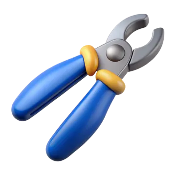 a pair of pliers on a white background