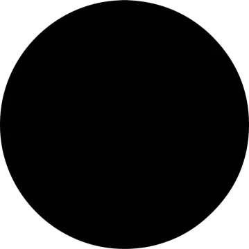 a black circle on a white background