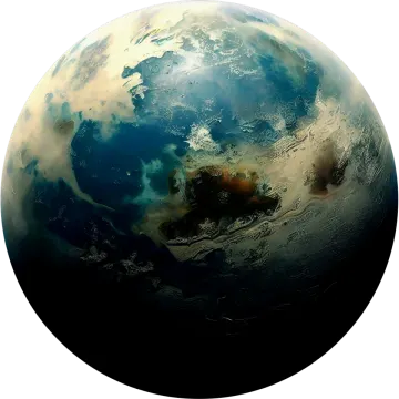 an image of the planet with a white background