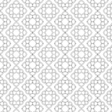 a black and white geometric pattern on a white background