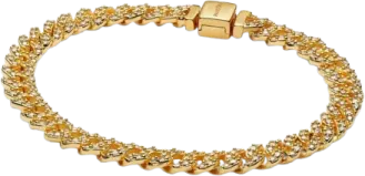 a yellow gold bracelet