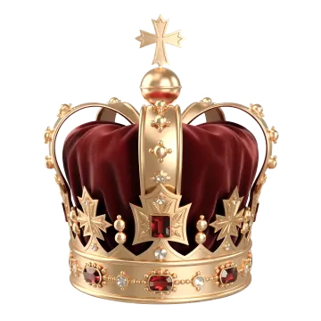 the crown is gold