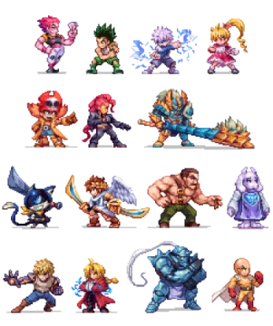 some of the characters in the game