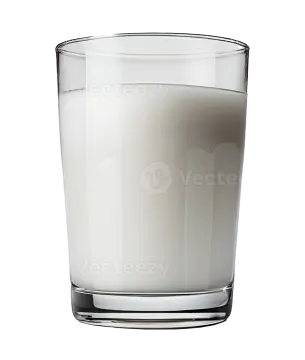 a glass of milk