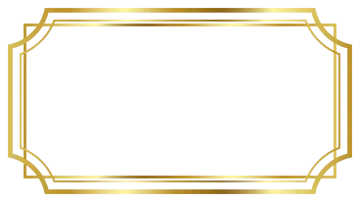 a gold frame with a white background