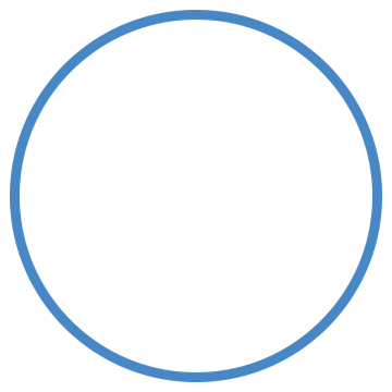 a blue circle on a white background
