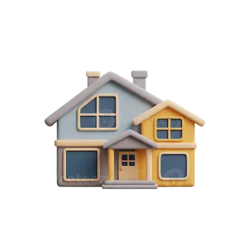 a house on a white background
