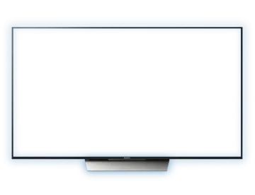 a flat screen tv on a white background