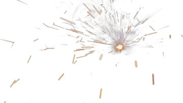 a white background with lots of gold sparkles