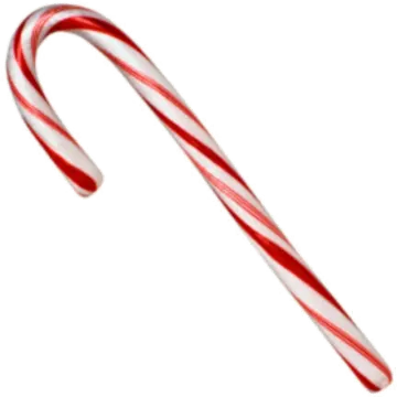 a candy cane on a white background