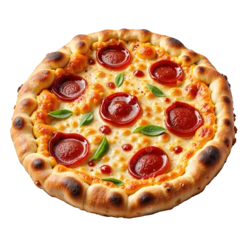 a pizza with pepper and cheese on it