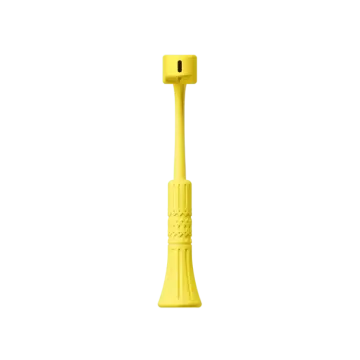 a yellow hammer on a white background
