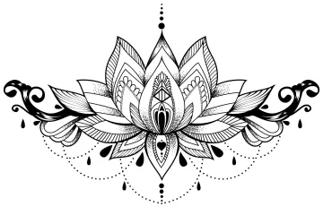 lotus flower tattoo design