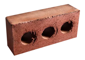a brick with three holes in it