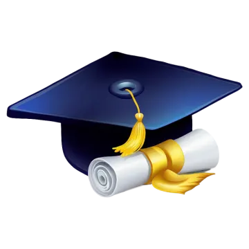 a graduation cap and diploma