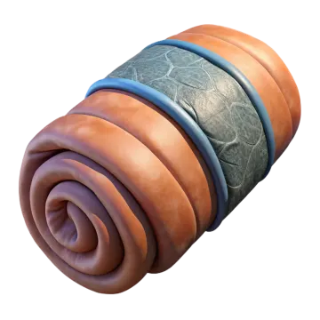 an image of a rolled up mattress