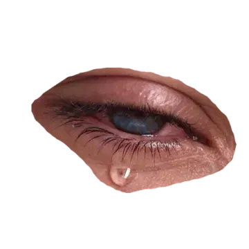 a close up view of a woman's eye