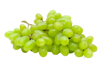 green grapes on a white background