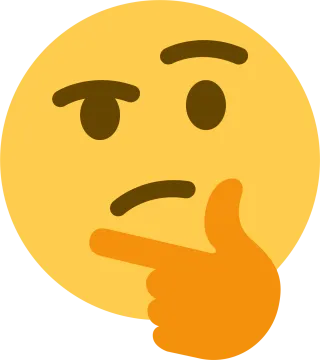 a yellow smiley face with two fingers pointing at the viewer