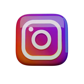 a purple and red square icon with a white background