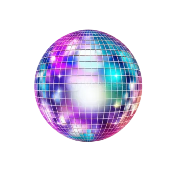 a disco ball on a white background