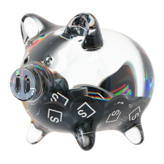 a small pig shaped like a camera