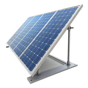 a solar panel on top of a metal stand