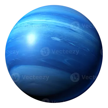 a blue planet on a white background