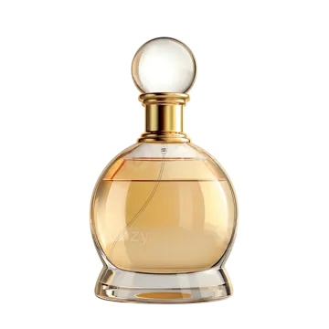 a bottle of perfume on a white background