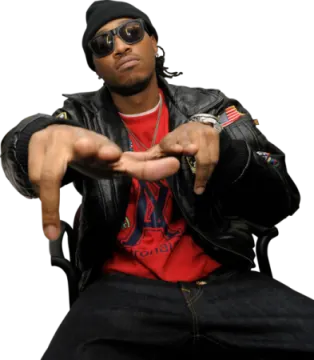 a man in a black leather jacket and sunglasses