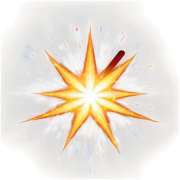 a star burst in the middle of the image
