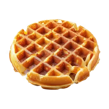 a wa with bacon on top of it