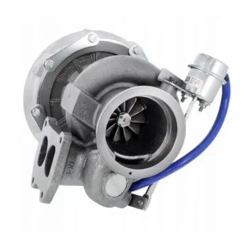 a turbo turbo with a blue hose on the side