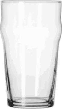 a shot glass on a white background