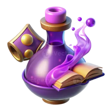 a bottle of liquid and a book