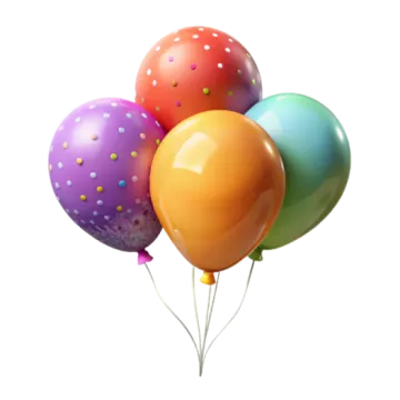 a bunch of colorful balloons on a white background
