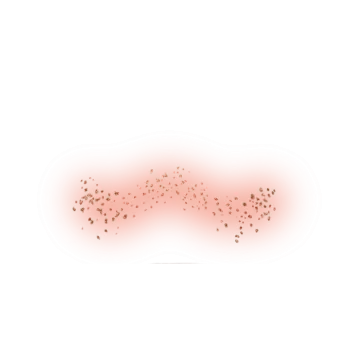 a white background with red and gold dots
