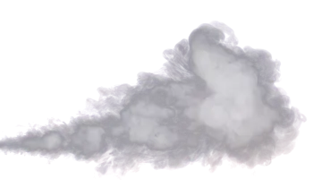 smoke cloud isolated on white background