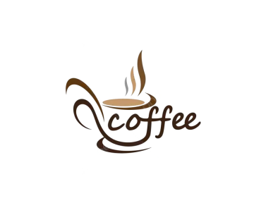 a cup of coffee with the word coffee