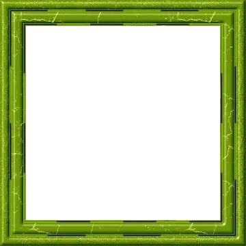 a green frame on a white background